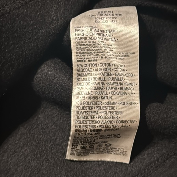 Nike Kids Black and White Logo Sweatshirts size 5 - Picture 11 of 12